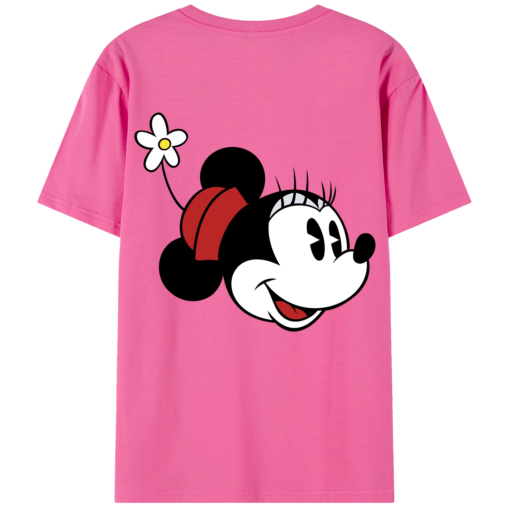 （画像用） ミッキーマウス Mickey Mouse レディース半袖Tシャツ(バックプリント)